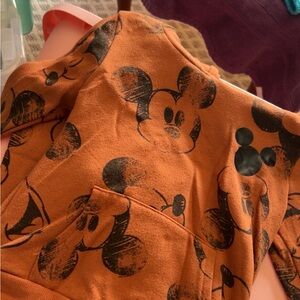 Orange Mickey Mouse Sweatshirt